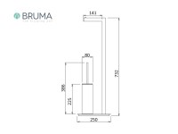 MEDIDAS PORTARROLLOS y ESCOBILLERO BRUMA